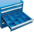 Global Equipment Global Industrial„¢ Divider Kit for 6"H Drawer of Modular Drawer Cabinet 30"Wx27"D, Blue TBAF-A15